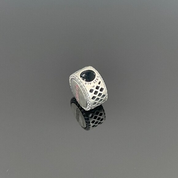 Pandora Breast Cancer Ribbon of Strength Dangle Charm - Picture 9 of 11